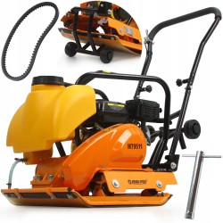 Compattatore Compattatrice a Scoppio | 80 kg | 6,5 CV | Forza Centrifuga 15 kN | Piastra 520x480 mm Spessore 6 mm | Profondità di Compattazione 30 cm | Frequenza di Vibrazioni 5600 VPM